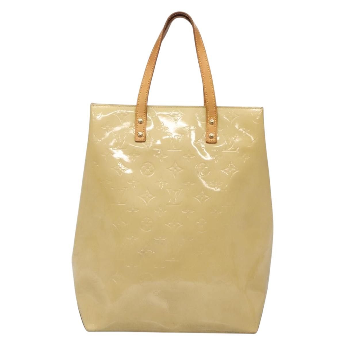 Louis Vuitton LOUIS VUITTON Monogram Vernis Reade MM Hand Bag Beige M91141 Size ONE SIZE - 2 Thumbnail