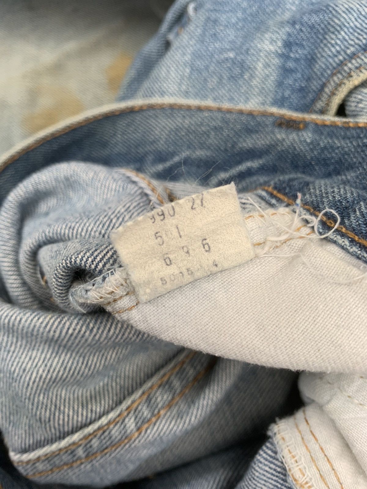 Levi's Vintage 80s Levi's 501 Selvedge Made in USA Distressed Denim Size US 33 - 18 Thumbnail