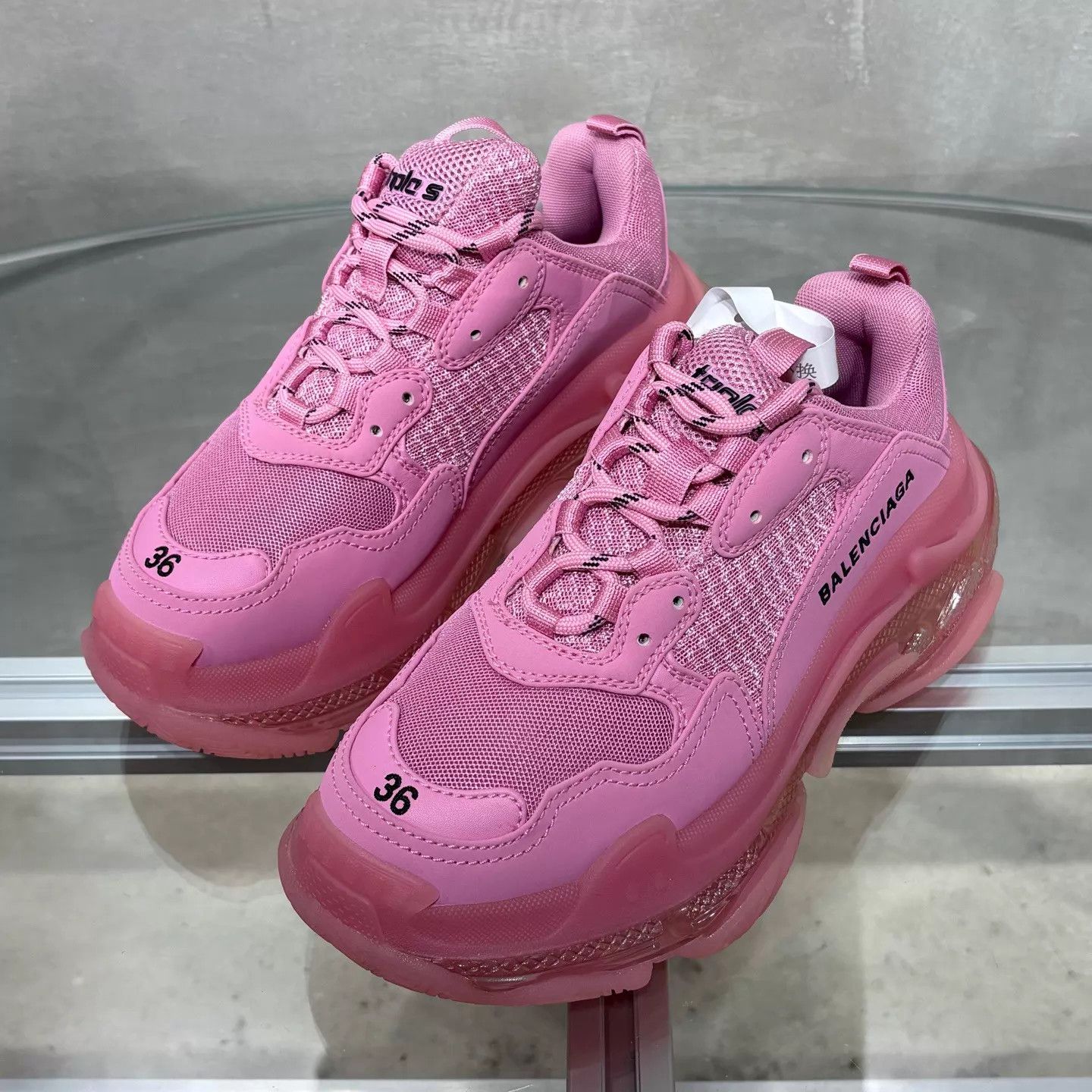 Balenciaga BLCG Triple S Pink Sneaker EU36 Brand New Tried On Size US 6 / IT 36 - 2 Thumbnail