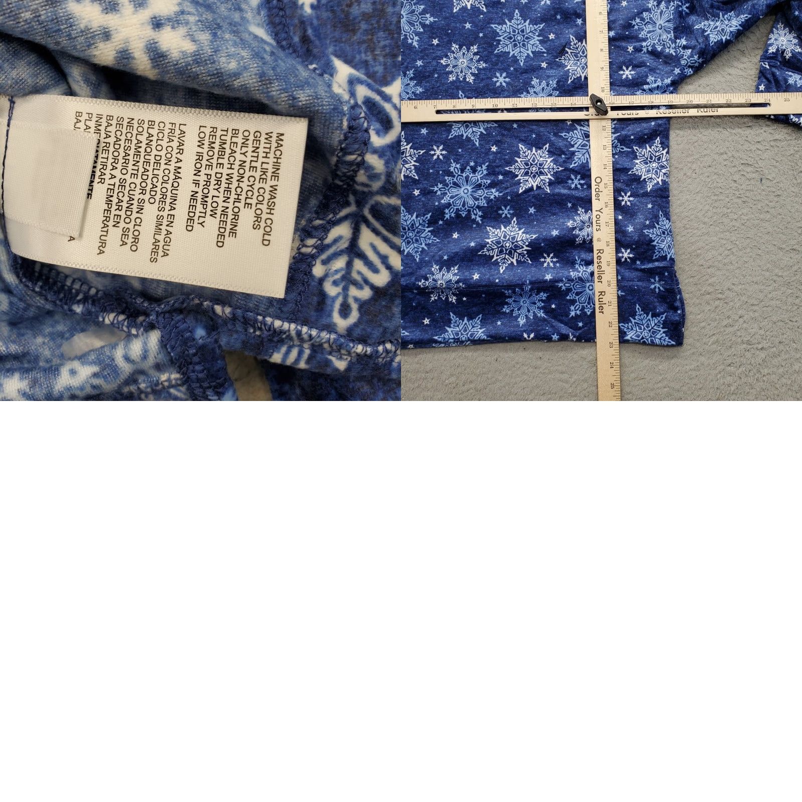 Nautica Nautica Pajama Set Womens XS Multicolor Snowflake Fleece Cozy Warm Sleepwear 2 Piece Regular XS Womens Size ONE SIZE - 10 Thumbnail