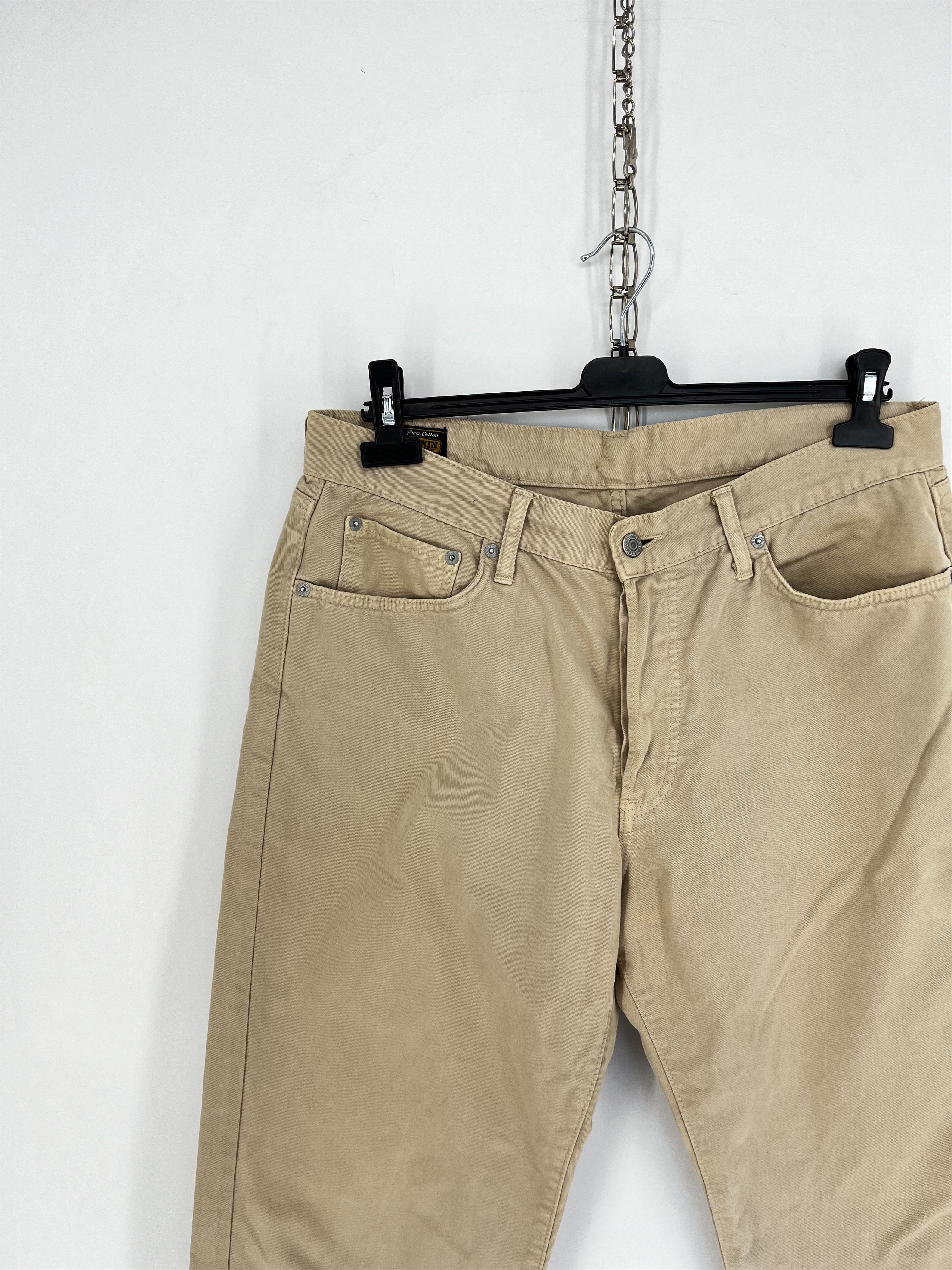 Edwin × Japanese Brand × Vintage Vintage Edwin Made in Japan Beige Denim Pants Jeans Size US 36 / EU 52 - 5 Thumbnail