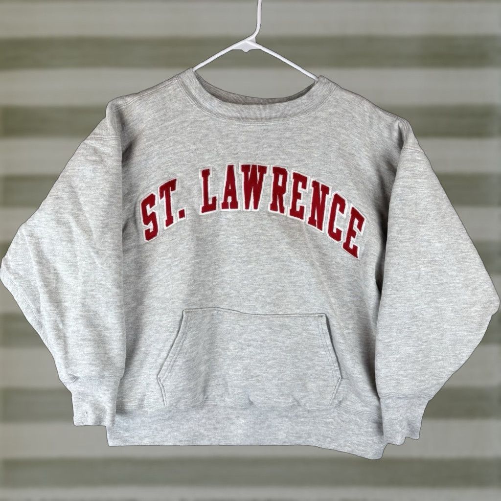 Champion VINTAGE Champion Sweatshirt Men L Gray Heavyweight 80s College University Reverse Weave 80s Size US L / EU 52-54 / 3 - 1 Thumbnail