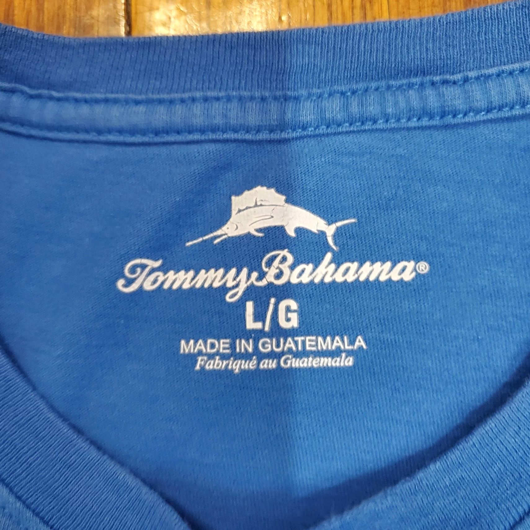 Tommy Bahama Tommy Bahama Shirt Mens T-Shirt Blue Scenic Drive Golf Graphic Cotton Short Sleeve Crewneck Graphic Print 100% Cotton L/Adult Large Mens Size US L / EU 52-54 / 3 - 5 Thumbnail