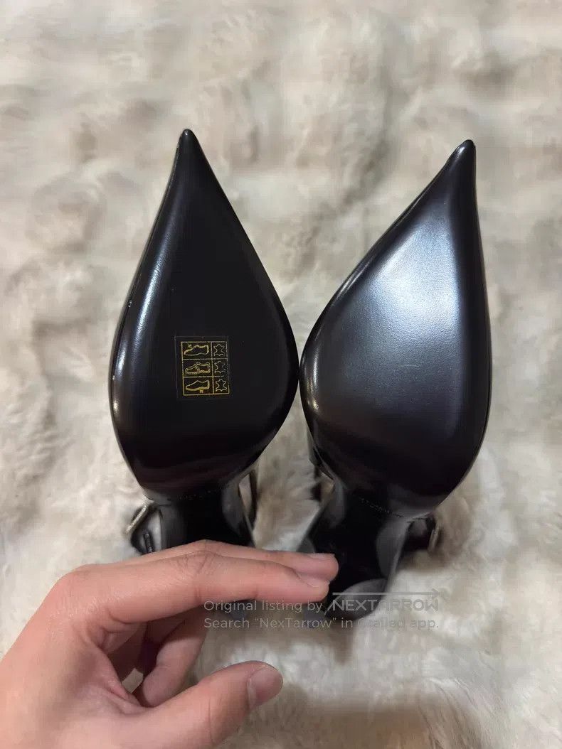Saint Laurent Paris Saint Laurent Paris Crystal Rhinestone Patent Leather High Size US 5.5 / IT 35.5 - 7 Thumbnail