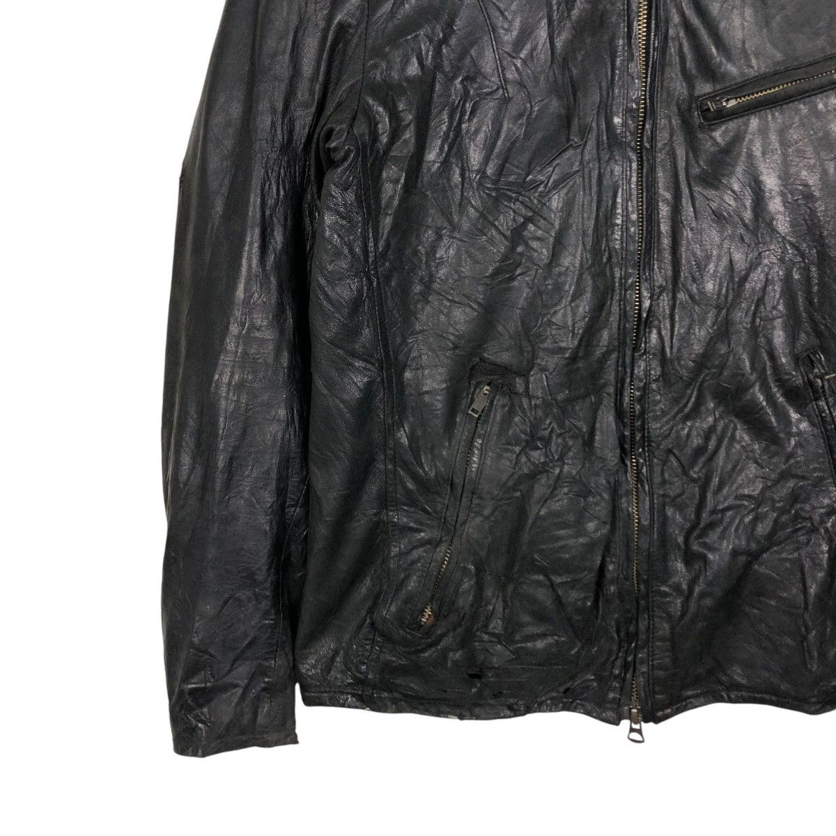 Japanese Brand 🔥VINTAGE BIKER LEATHER JACKET TAKEO KUKICHI ISSEY MIYAKE Size US M / EU 48-50 / 2 - 6 Thumbnail
