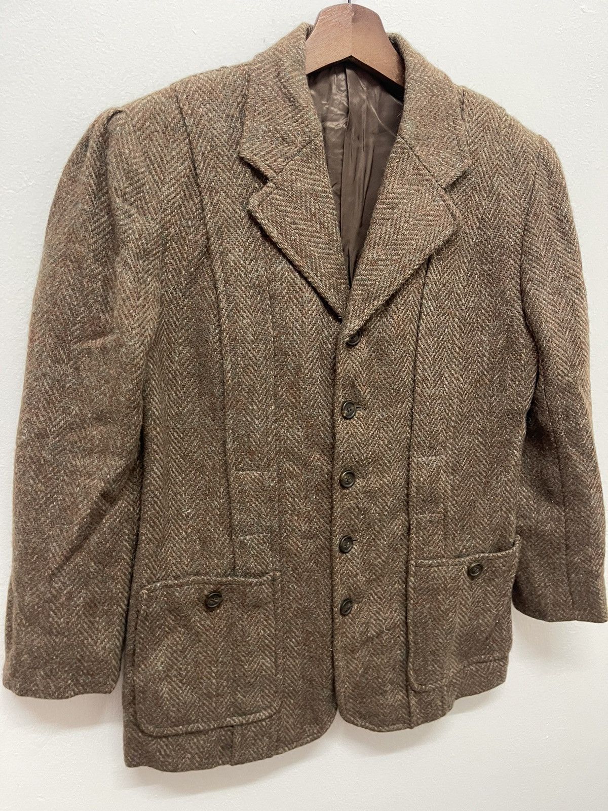 Ralph Lauren VINTAGE 80’s RALPH LAUREN TWEED WOOL JACKET Size US M / EU 48-50 / 2 - 4 Thumbnail