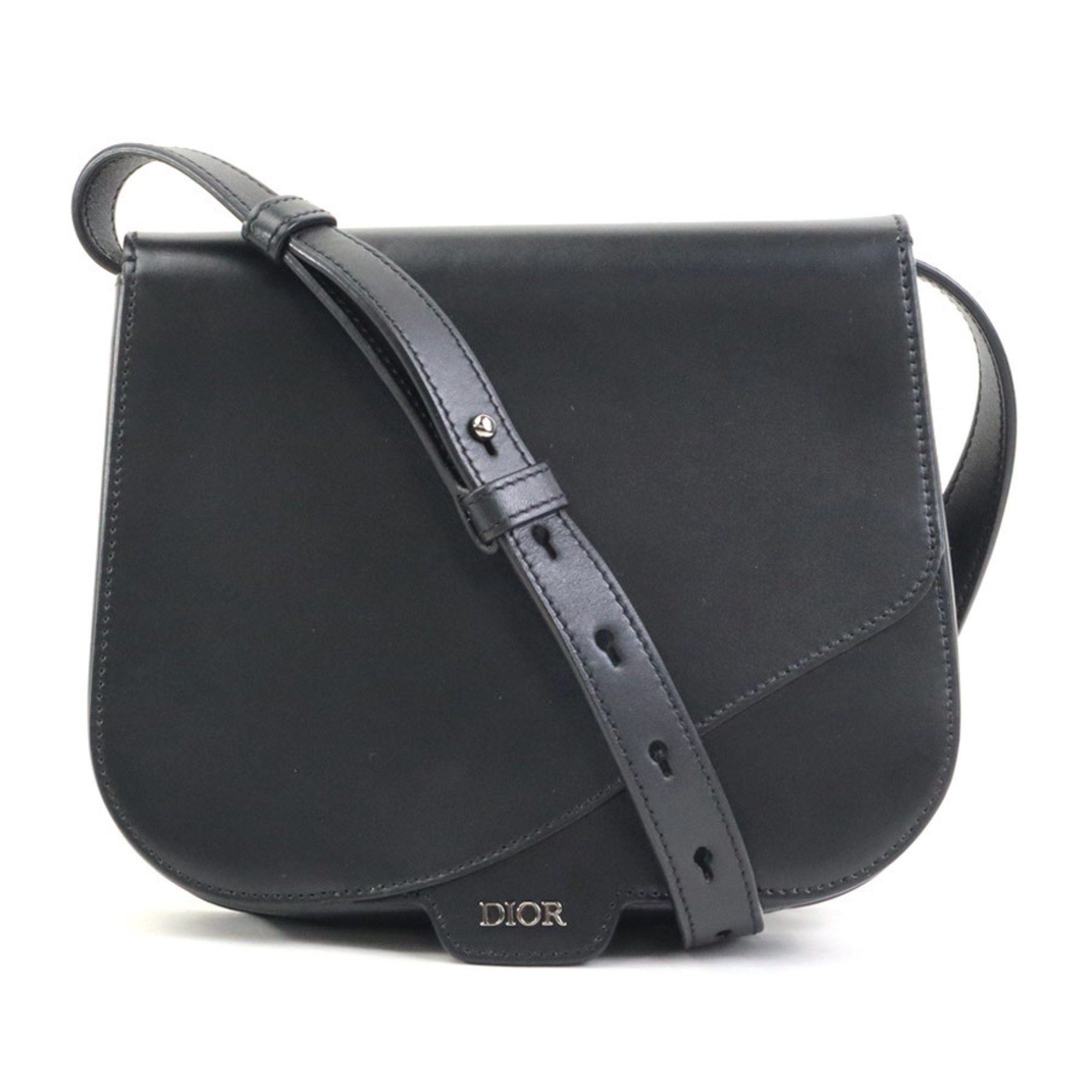 Dior Christian Dior Shoulder Bag Leather Black Men's r10375a Size ONE SIZE - 1 Thumbnail