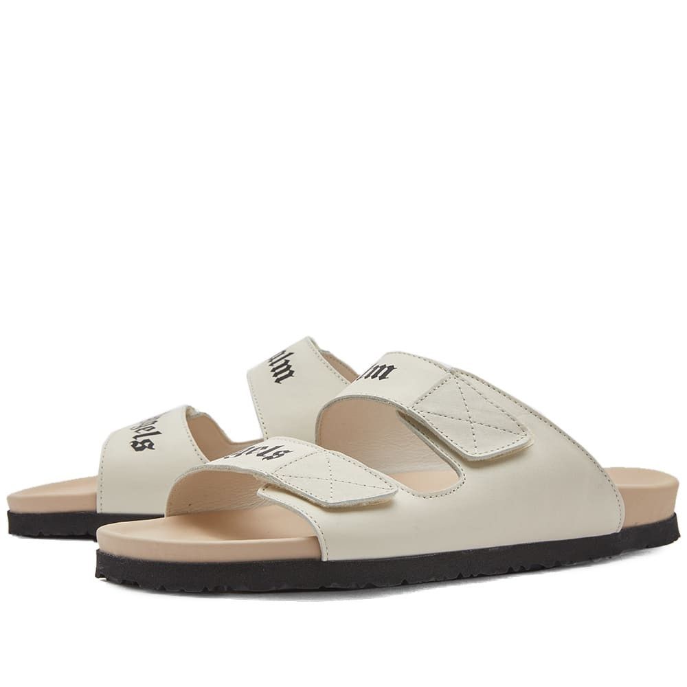 Palm Angels o1y0325 Logo Slippers in Off White/Beige Size US 7 / EU 40 - 3 Thumbnail