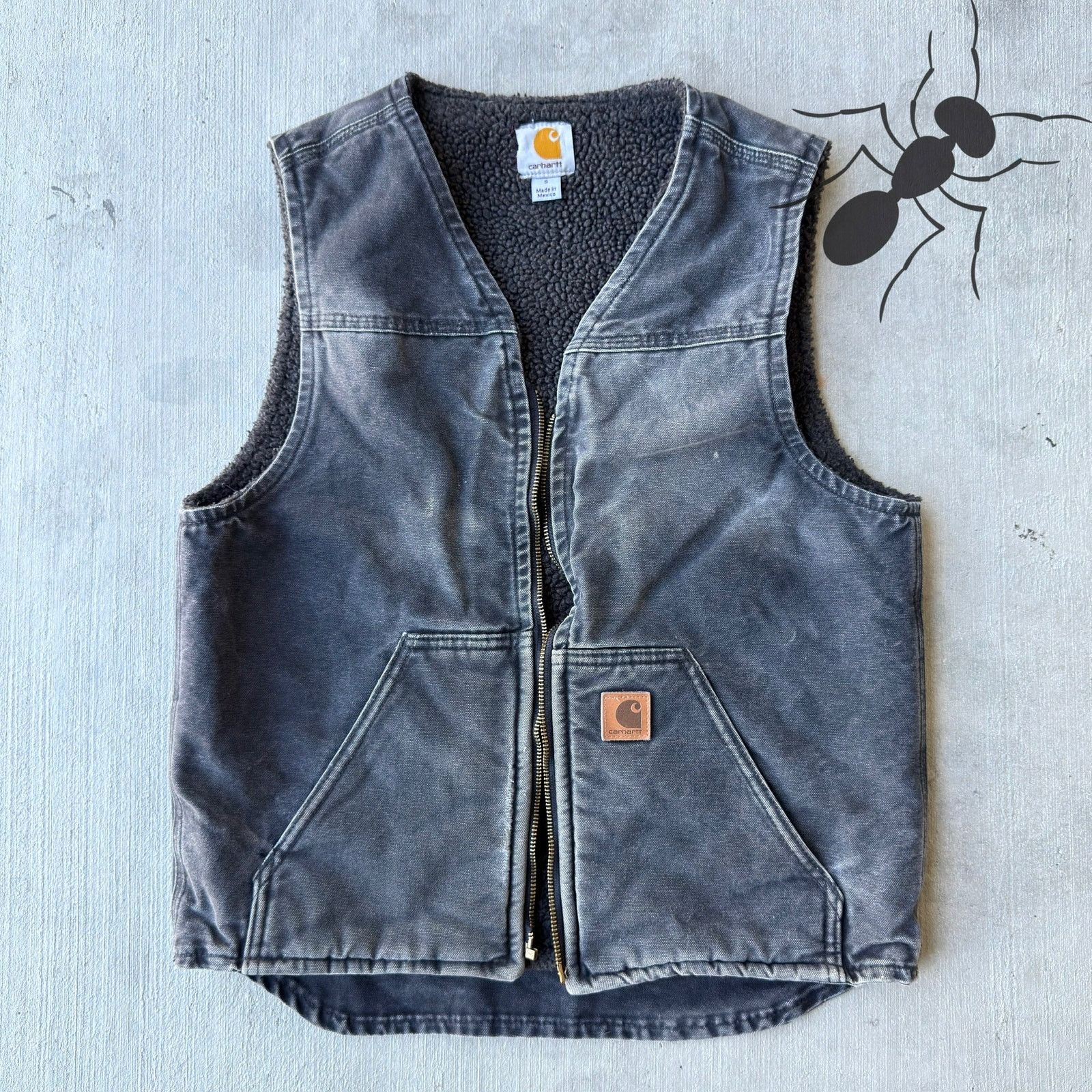 Carhartt × Vintage Carhartt V26 BLK faded black work wear vest Size US S / EU 44-46 / 1 - 1 Thumbnail
