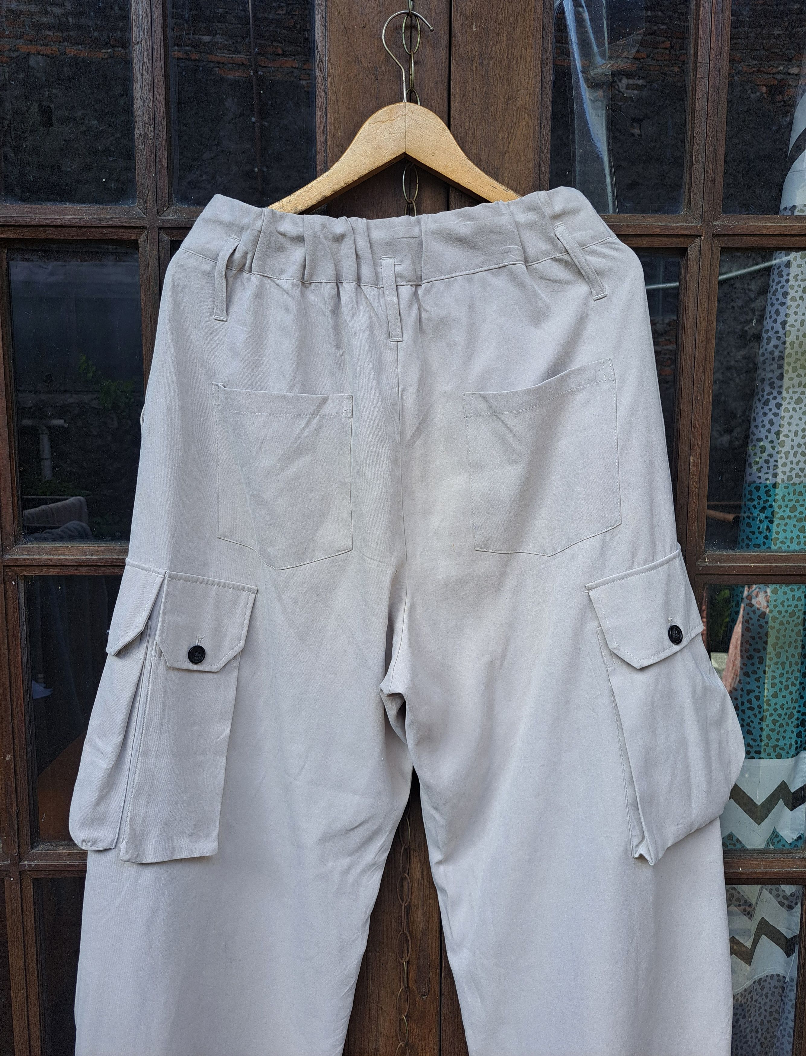 Japanese Brand Wego Cargo Baggy Pants Multipocket Mens Large Japan Size US 32 / EU 48 - 7 Thumbnail