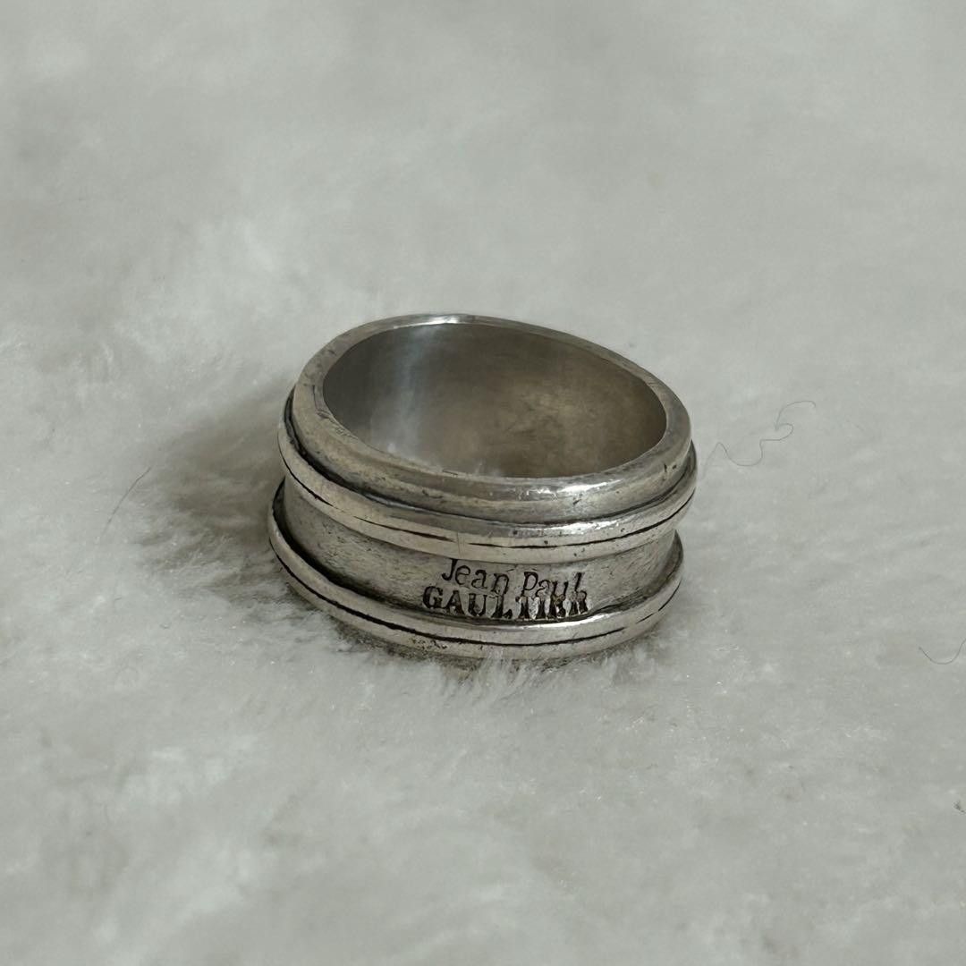Jean Paul Gaultier Archive .925 Silver Logo Ring Size ONE SIZE - 1 Thumbnail