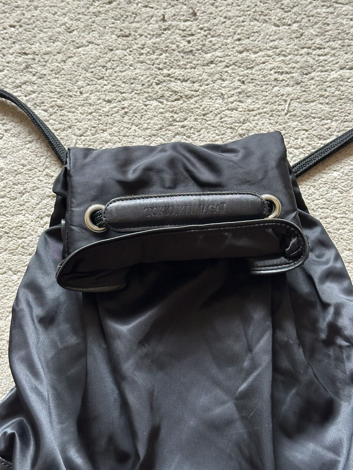 Tokio Kumagai 1980s Tokio Kumagai folded Drawstring Nylon Backpack Size ONE SIZE - 3 Thumbnail