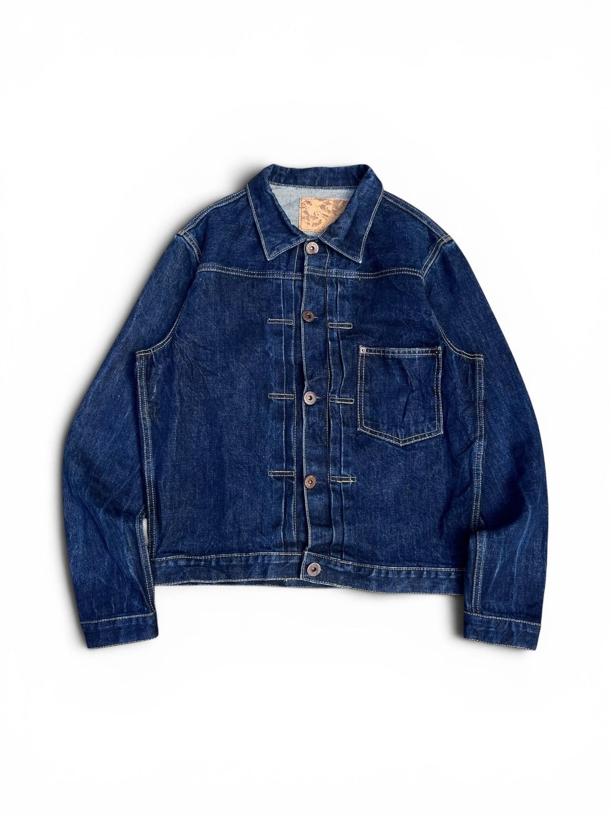 Japanese Brand Type 1 Denim Jacket Cinch Back Size US M / EU 48-50 / 2 - 1 Thumbnail
