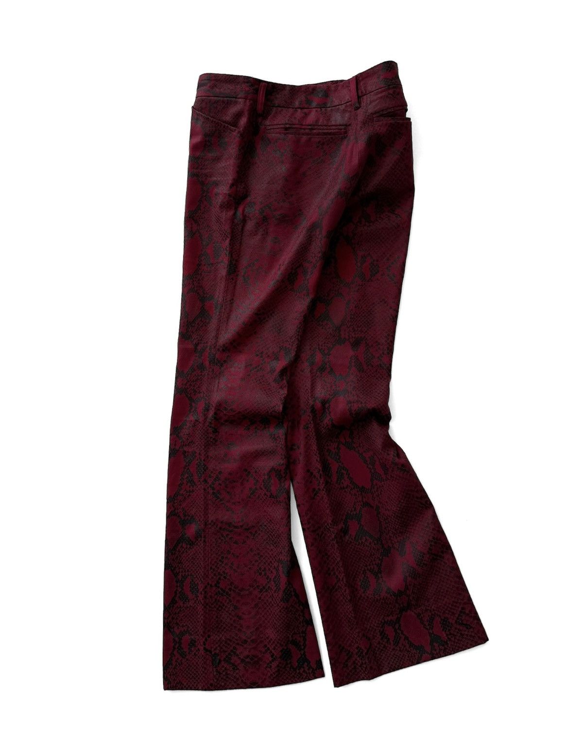 5351 POUR LES HOMMES VINTAGE 5351 POUR LES HOMMES SNAKESKIN LEATHER FLARED PANTS Size US 29 - 11 Thumbnail