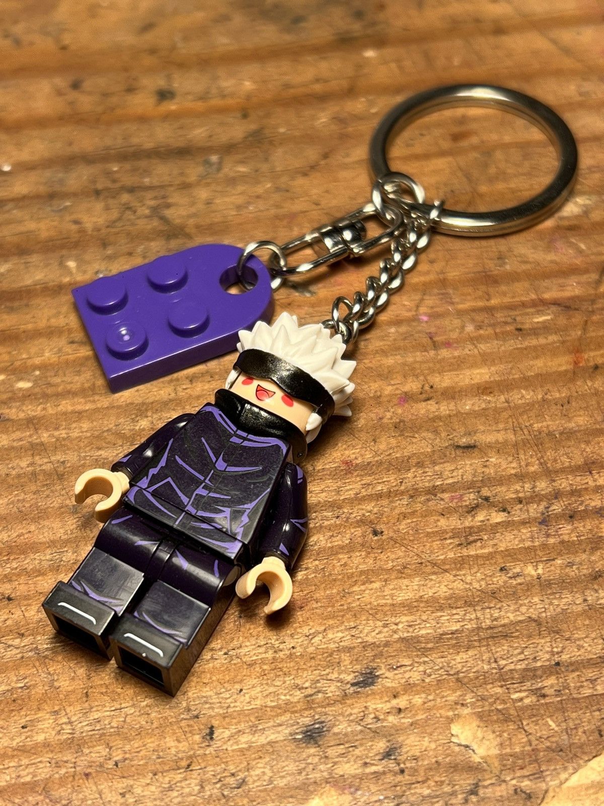 Anime Suguru Gojo Jujutsu Kaisen anime minifigure keychain keyring Size ONE SIZE - 7 Thumbnail