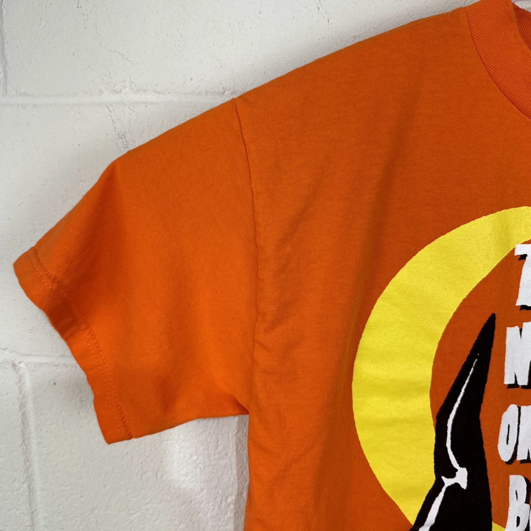 Vintage VINTAGE AllStyle Halloween Graphic T-Shirt Medium Orange 90s Witch Mens Size US M / EU 48-50 / 2 - 5 Thumbnail
