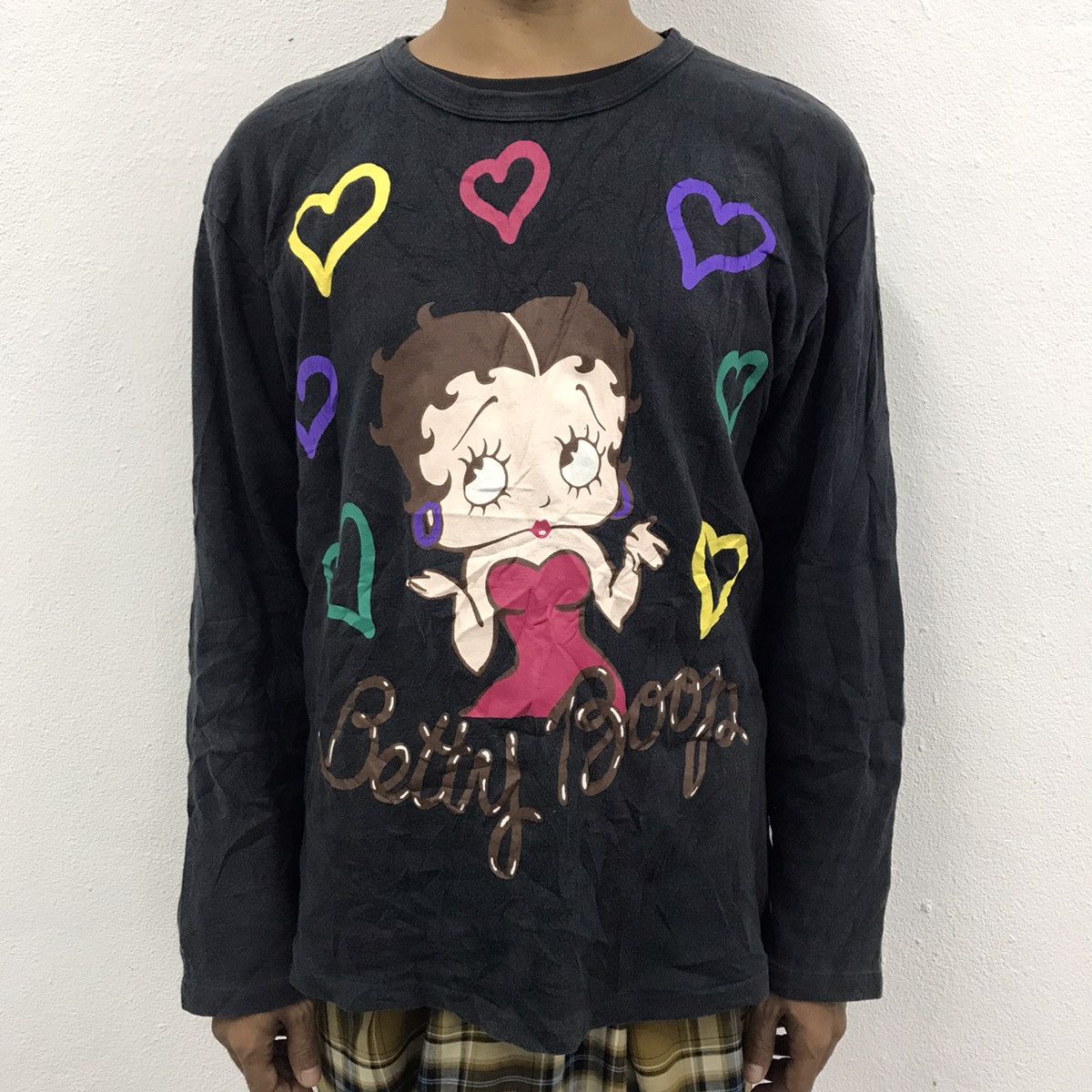 Anime Betty Boop long sleeves big logo made in Japan Size US M / EU 48-50 / 2 - 1 Thumbnail