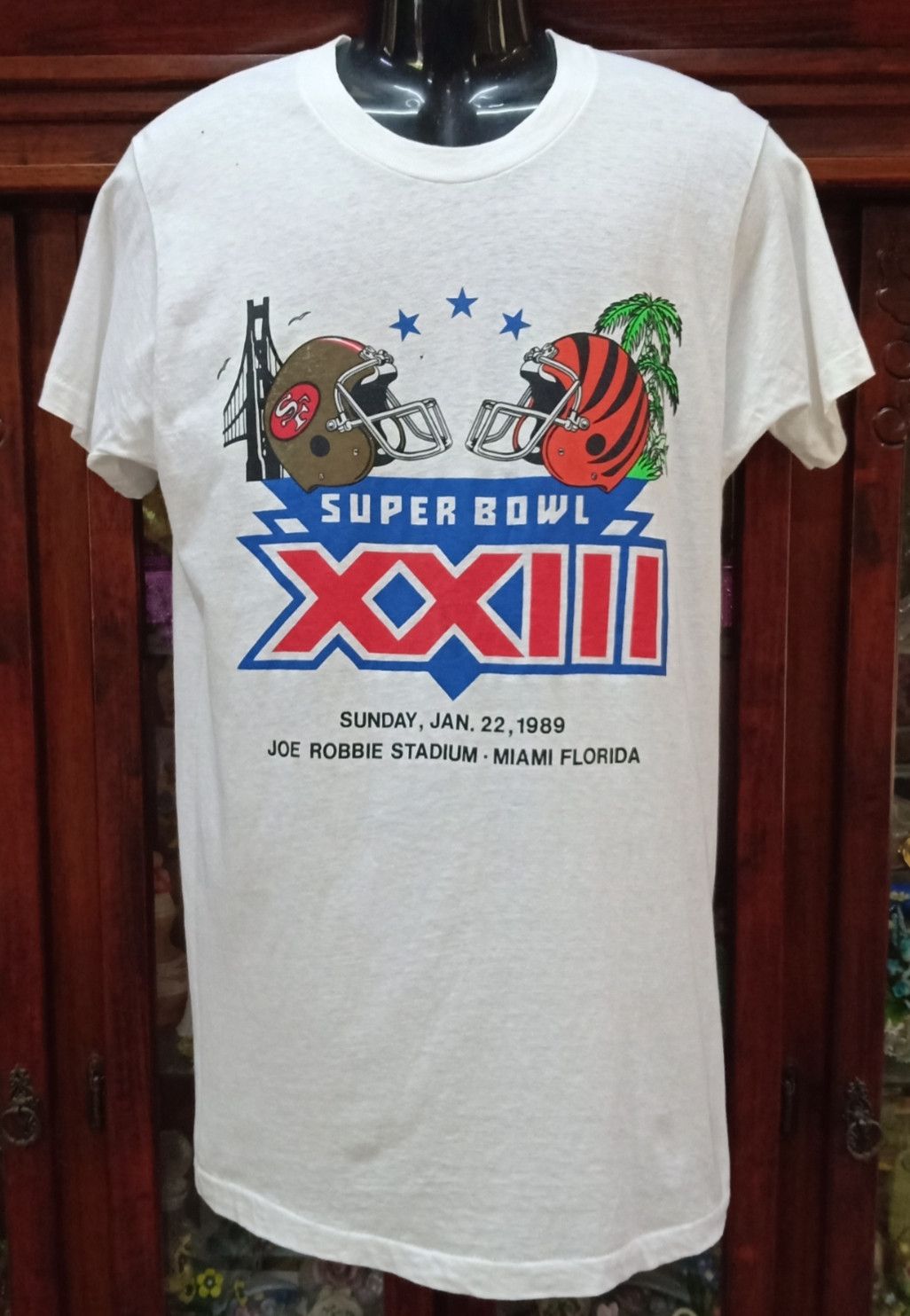 NFL × Vintage Vintage 80s San Francisco 49Ers World Champions T-shirt Size US M / EU 48-50 / 2 - 1 Thumbnail