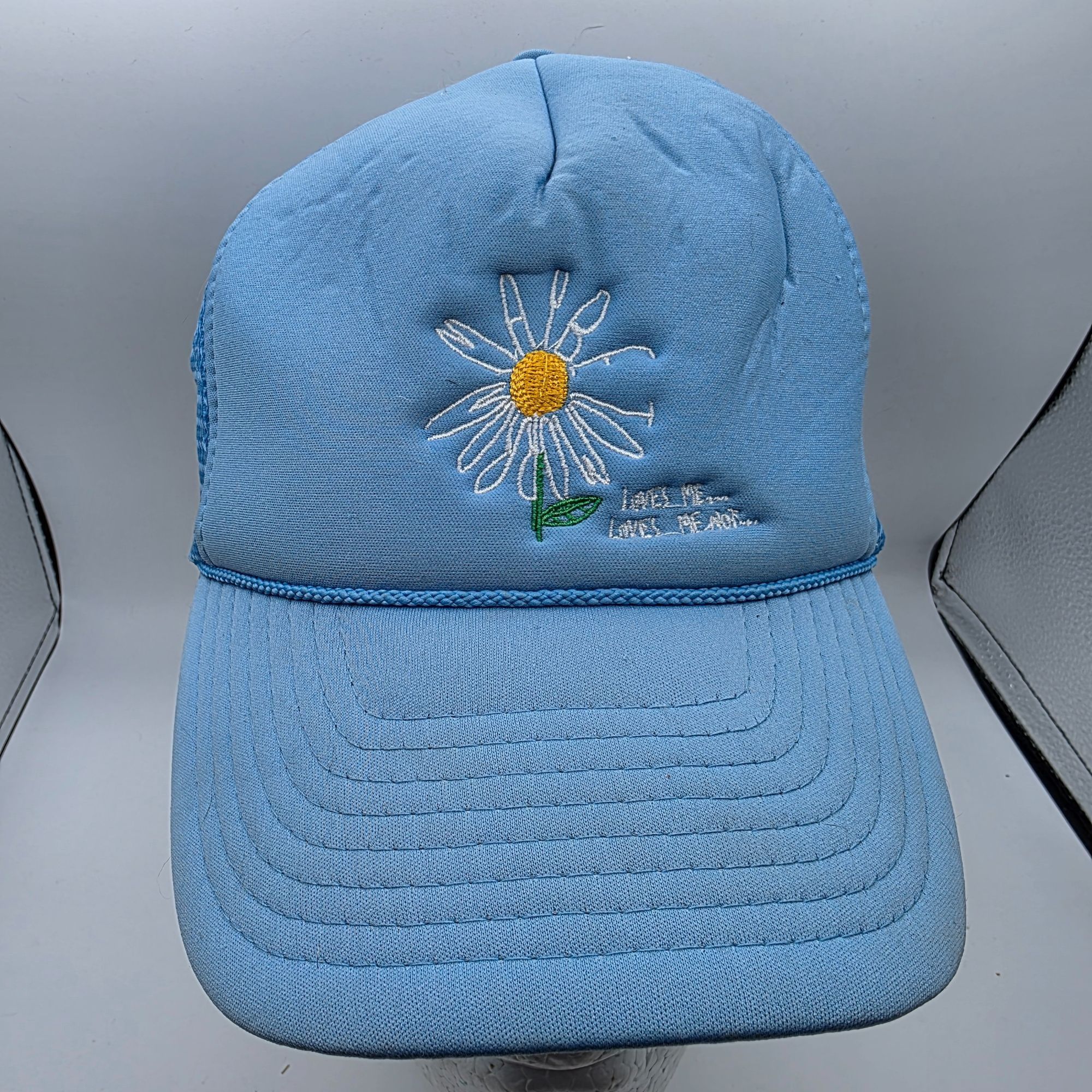 Other Maybe Tomorrow Womens Blue Floral Trucker Hat Casual Outdoor Size ONE SIZE - 1 Thumbnail