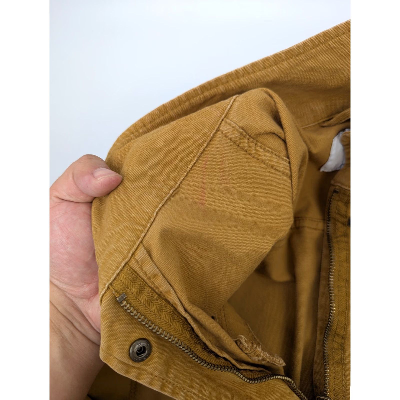 Old Navy Old Navy Jacket Women's L Brown Field Utility Barn Chore Anorak Cinch Waist Military Jacket Size L / US 10 / IT 46 - 4 Thumbnail