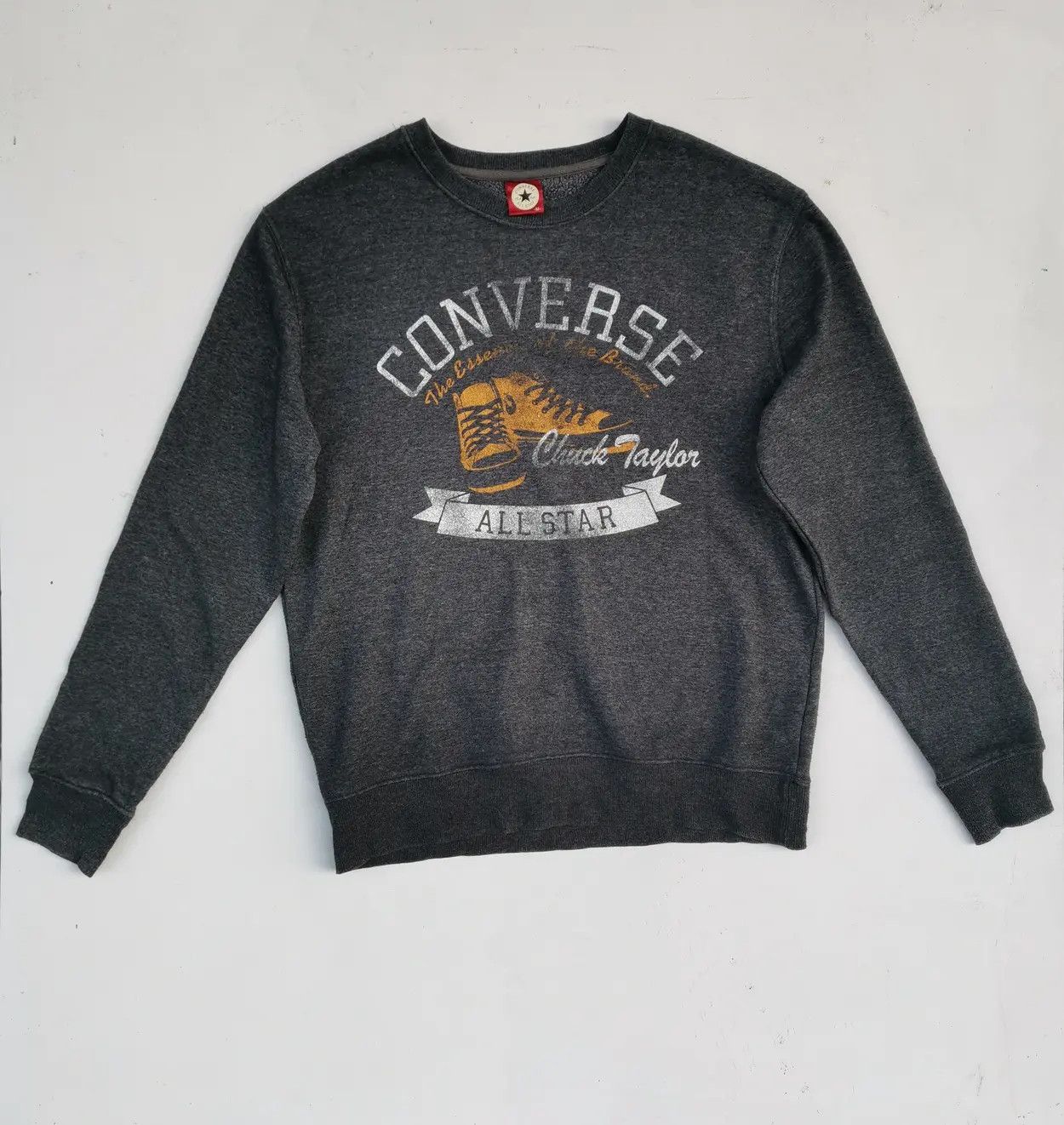Converse Rare!!! Converse All Star Chuck Taylor Sweatshirt Size US M / EU 48-50 / 2 - 7 Thumbnail