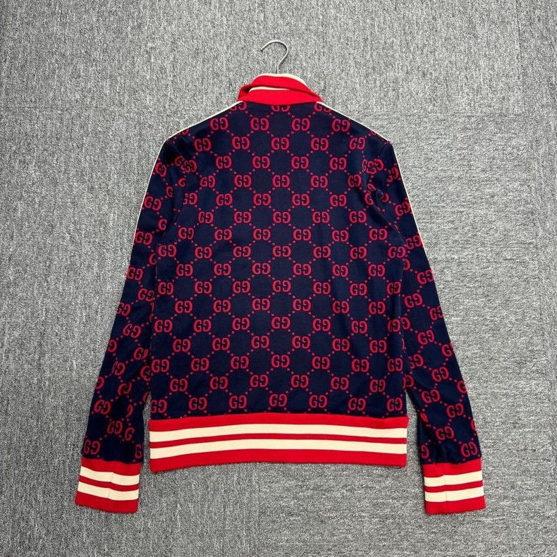 Gucci Gucci Red GG Pattern Jacket-2506 Size US XS / EU 42 / 0 - 5 Thumbnail