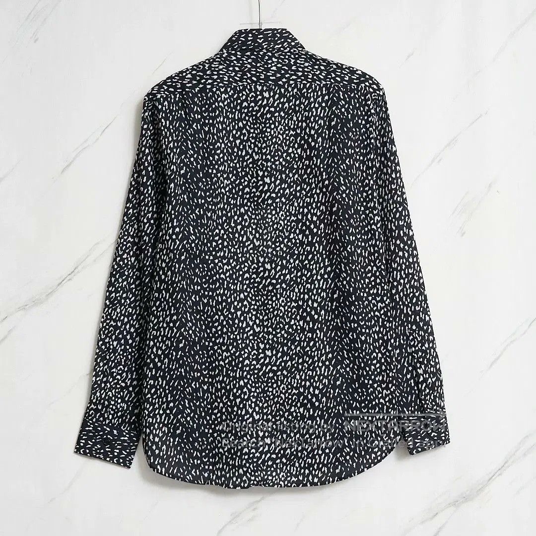 Saint Laurent Paris Saint Laurent Men's Polka Dot Long-Sleeve Shirt. Size US XS / EU 42 / 0 - 4 Thumbnail