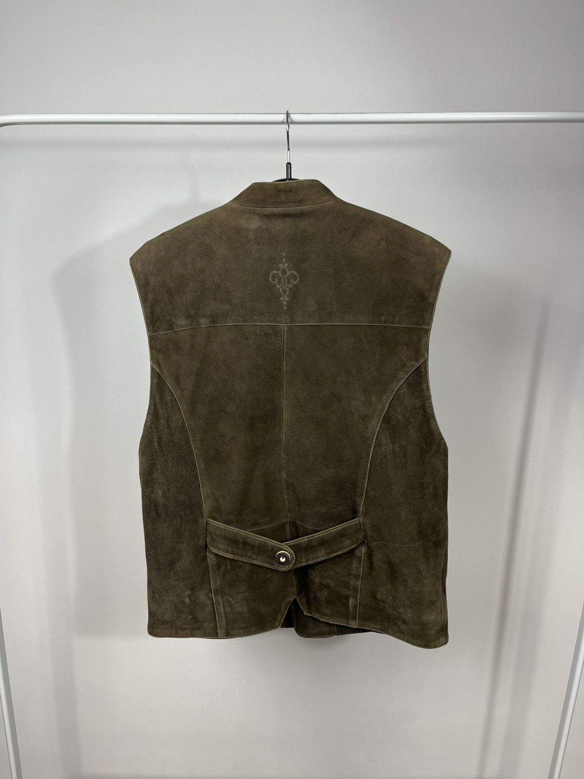 Other Vintage Distressed Leather Vest Brown Western Biker Men 50 Size US M / EU 48-50 / 2 - 12 Thumbnail