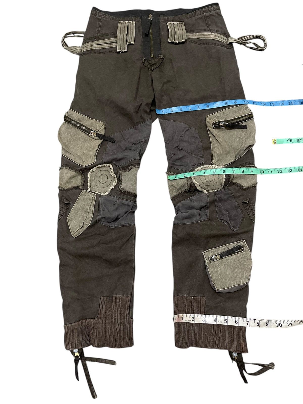 Marithe + Francois Girbaud 2000s Marithe+Francois Girbaud Bondage Cargo Pants Size US 32 / EU 48 - 17 Thumbnail