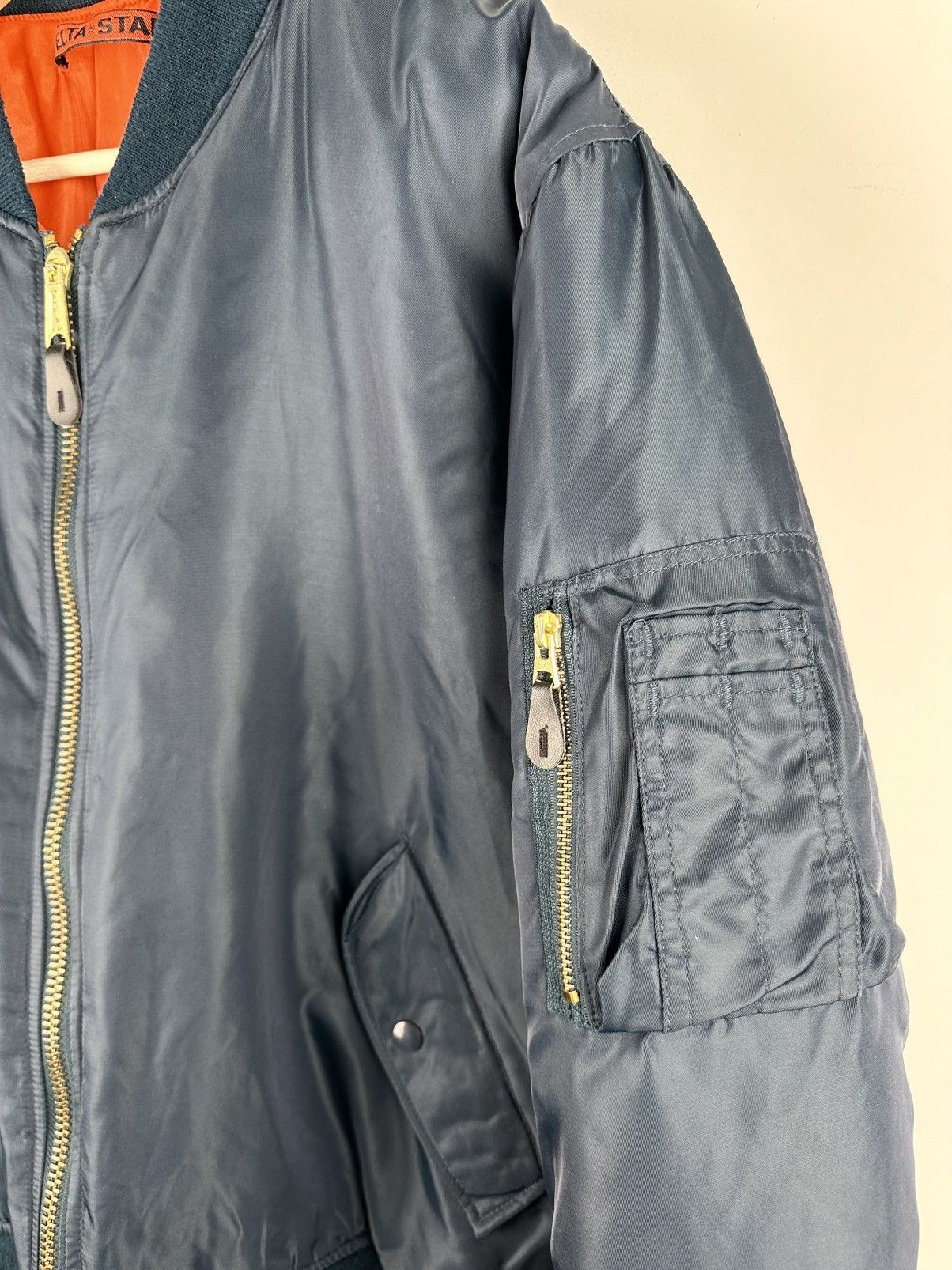 Delta × Japanese Brand Y2k Delta Bomber Jacket Oversized Size US L / EU 52-54 / 3 - 8 Thumbnail
