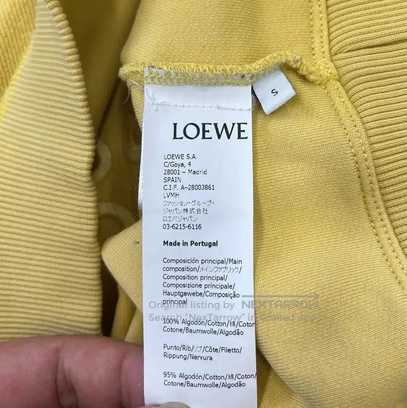Loewe Loewe Yellow Women's Sweatshirt Size S . Size S / US 4 / IT 40 - 4 Thumbnail