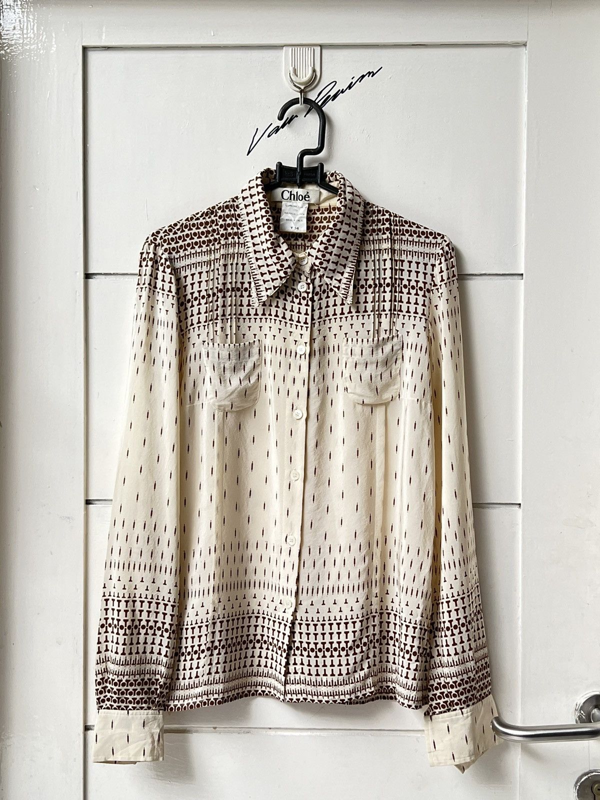 Chloe Chloe Motive Shirt Size XS / US 0-2 / IT 36-38 - 9 Thumbnail