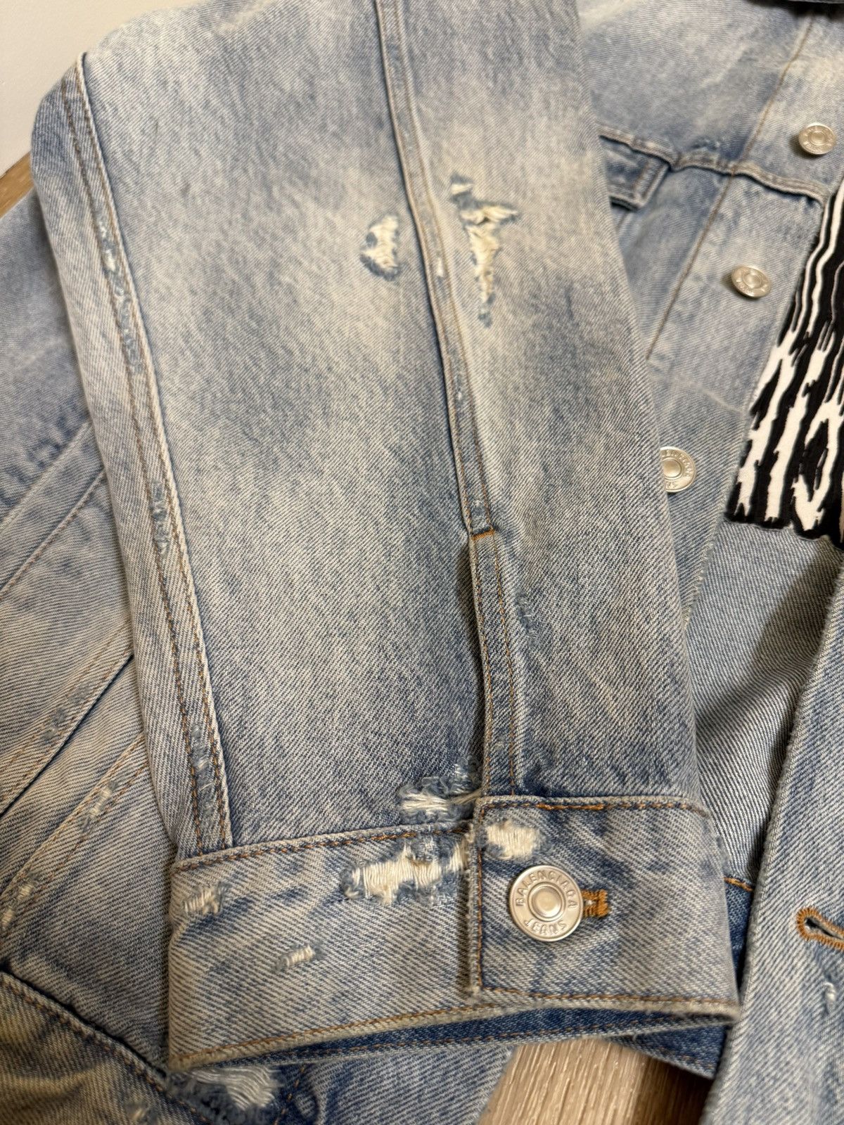 Balenciaga Balenciaga Denim Jacket Size US XL / EU 56 / 4 - 18 Thumbnail