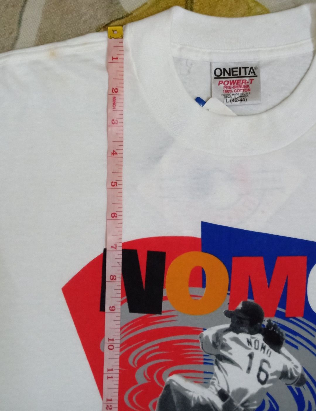 MLB Vintage 90s NOS Hideo Nomo "The Tornado" LA Dodgers T-shirt Size US L / EU 52-54 / 3 - 24 Thumbnail