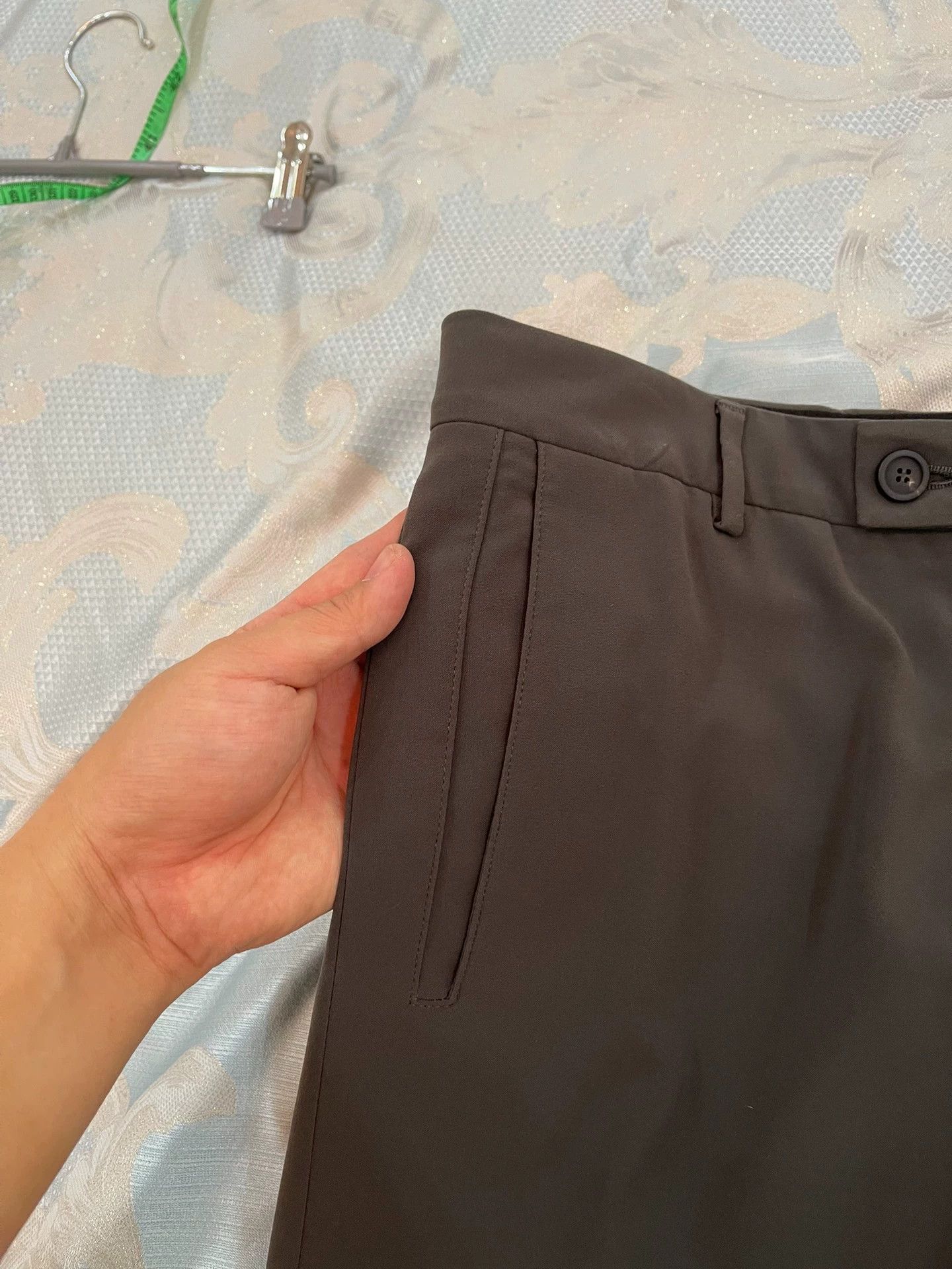Giorgio Armani GA Wool Black Straight Wide-Leg Pants 48, 2W/1W Size US 32 / EU 48 - 4 Thumbnail