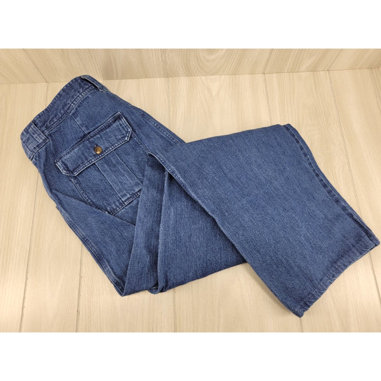 Vintage Cabela's Mens Jeans 7 Pocket Hiker Denim Cotton Size 35 Blue 36x33 Size US 35 - 4 Thumbnail