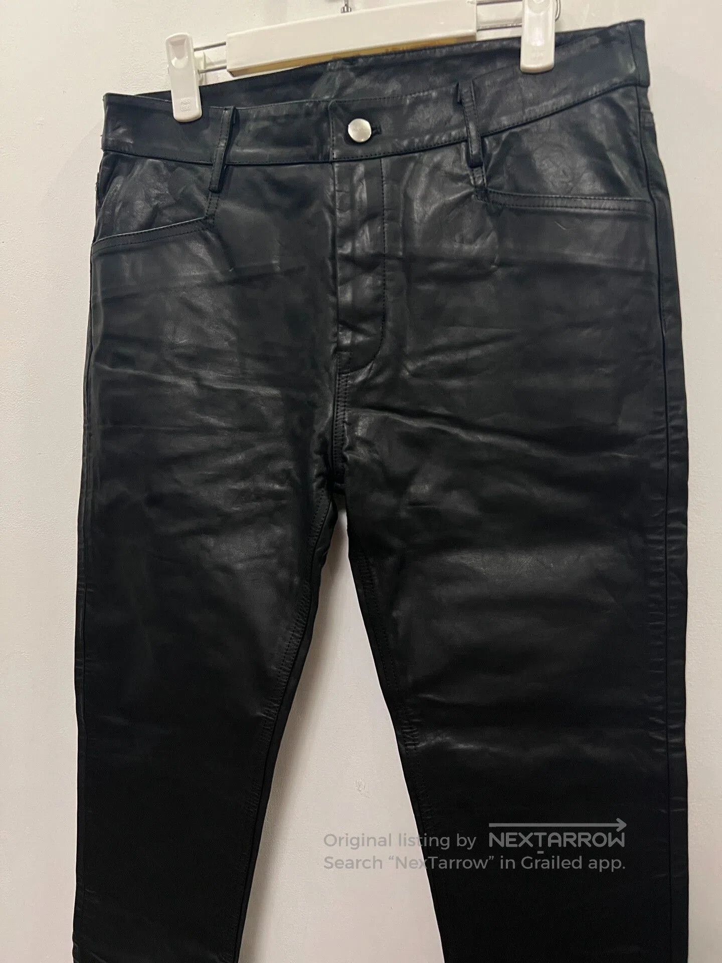 Rick Owens Rick Owens Black Leather Pants. Size US 30 / EU 46 - 2 Thumbnail