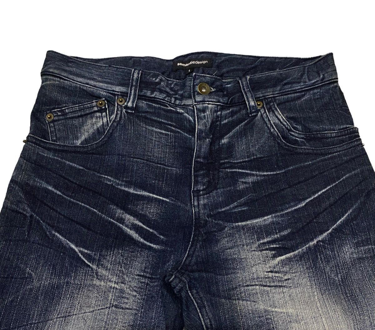 If Six Was Nine × semanticdesign Very Rare Vintage Brand Semantic Design Curve Jeans 1990s Size US 30 / EU 46 - 3 Thumbnail