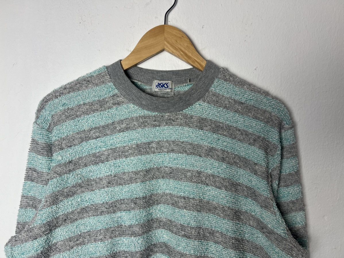Japanese Brand Vintage Asics Crewneck Striped Japan Made Sweatshirt Size US L / EU 52-54 / 3 - 2 Thumbnail