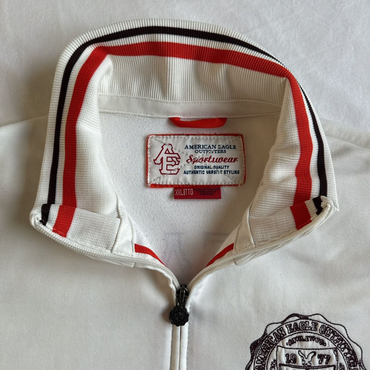 American Eagle Outfitters Vintage American Eagle Quarter Zip Jacket White XXL Size US XXL / EU 58 / 5 - 8 Thumbnail