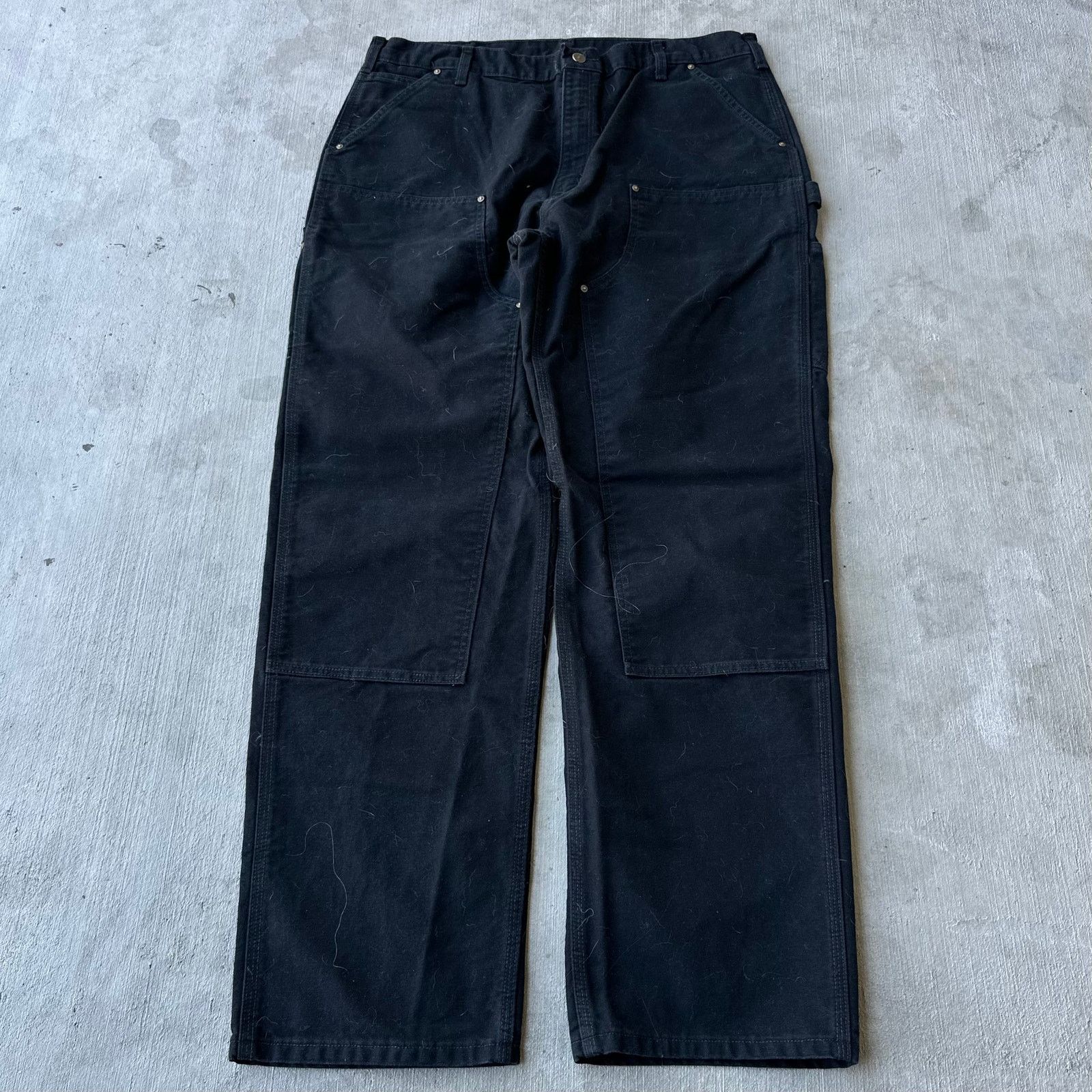 Carhartt × Vintage Carhartt black double knee work wear carpenter pants Size US 39 - 1 Thumbnail