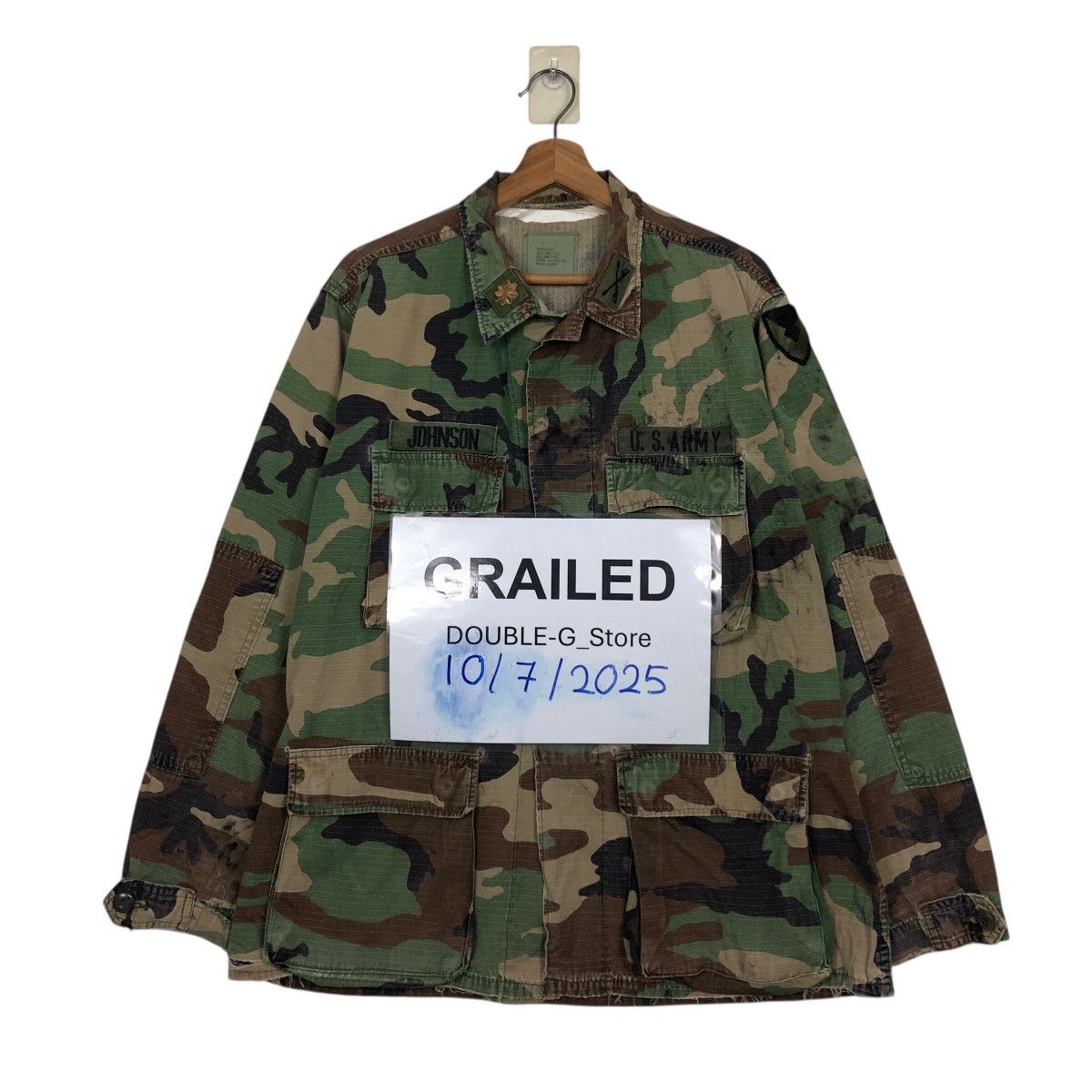 Vintage 📌Vintage Chore Work Jacket Military Us Air Force Camouflage Size US M / EU 48-50 / 2 - 1 Thumbnail