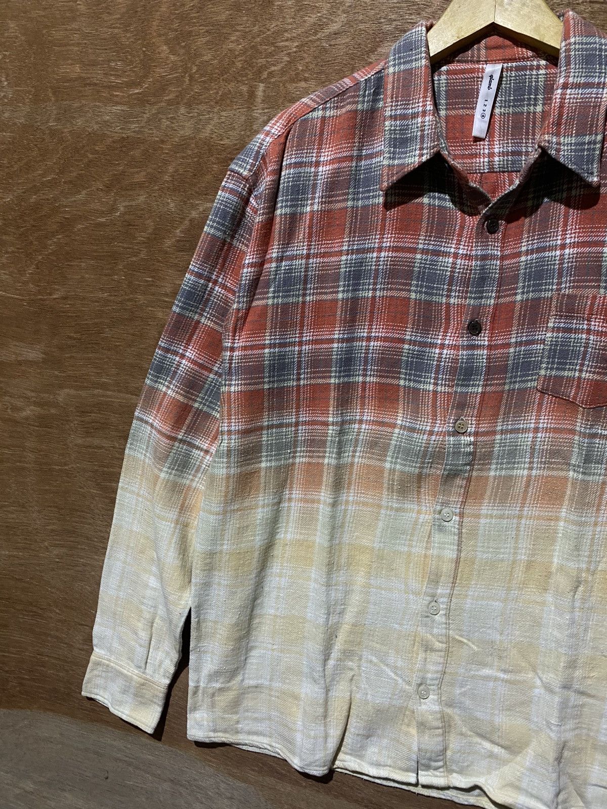 Japanese Brand Glamb japanese gradient plaid flannelshirt Size US M / EU 48-50 / 2 - 5 Thumbnail