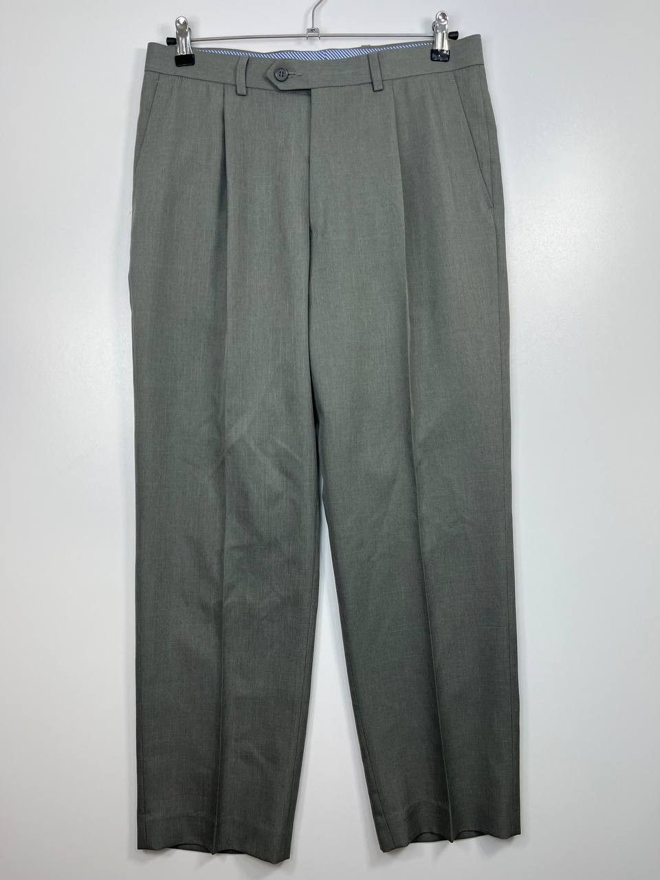 Other M&S Marks Spencer Mens Dress Pants Light Grey Trousers 32x29 Size US 34 / EU 50 - 1 Thumbnail