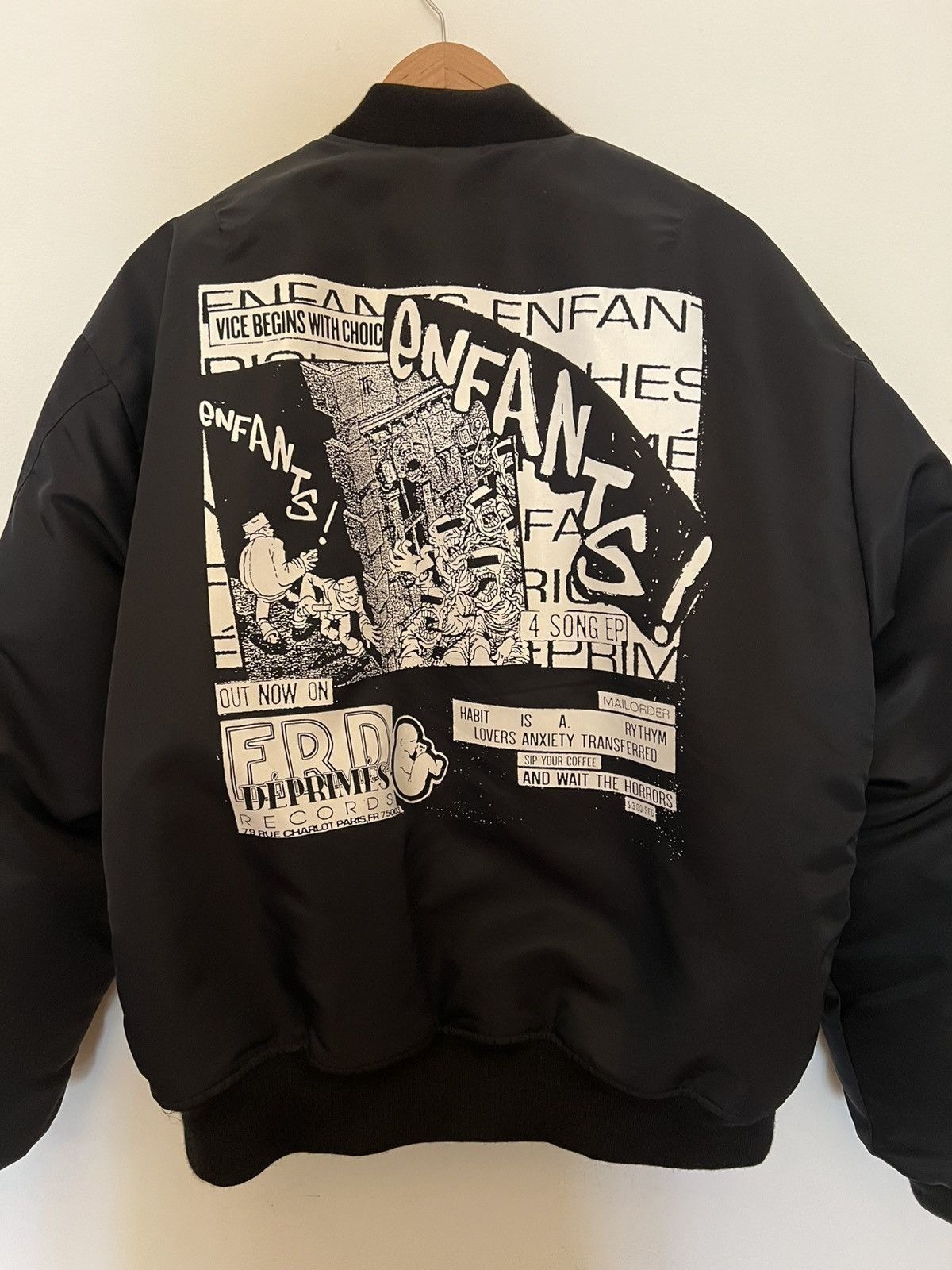 Enfants Riches Deprimes ERD Records Bomber Jacket Rare Black Color Size US L / EU 52-54 / 3 - 2 Thumbnail