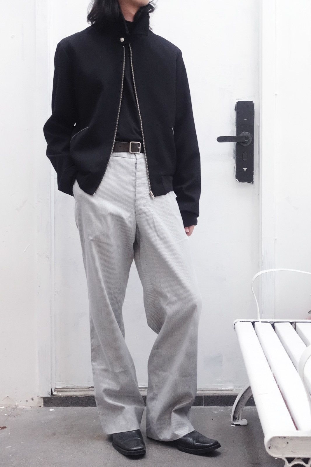 Raf Simons Raf Simons｜AW1998 Triple-Zip Tweed Cropped Jacket Size US S / EU 44-46 / 1 - 2 Thumbnail