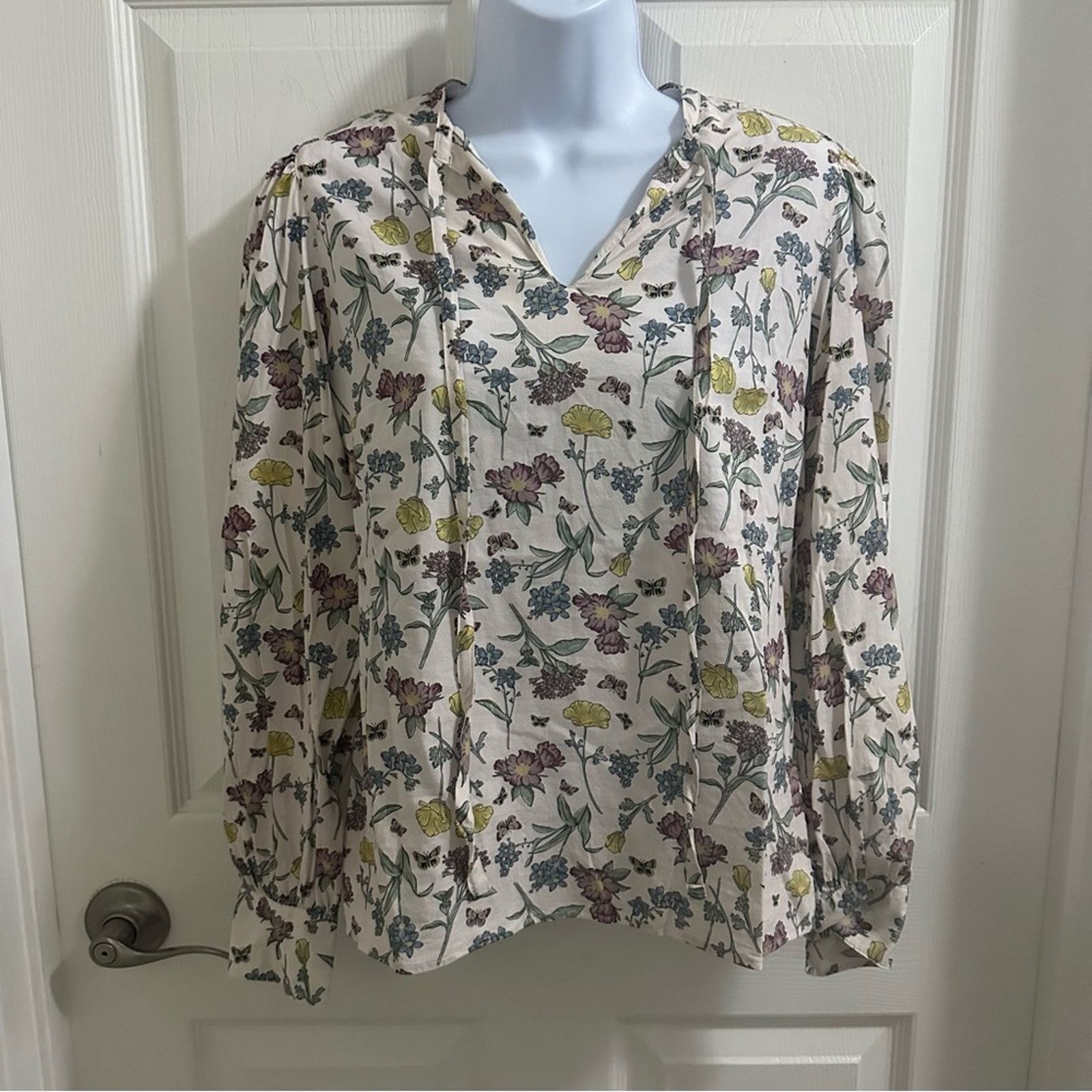 Barbour BARBOUR Esme Floral Long Sleeve Blouse Top Women’s size 4 Size S / US 4 / IT 40 - 1 Thumbnail