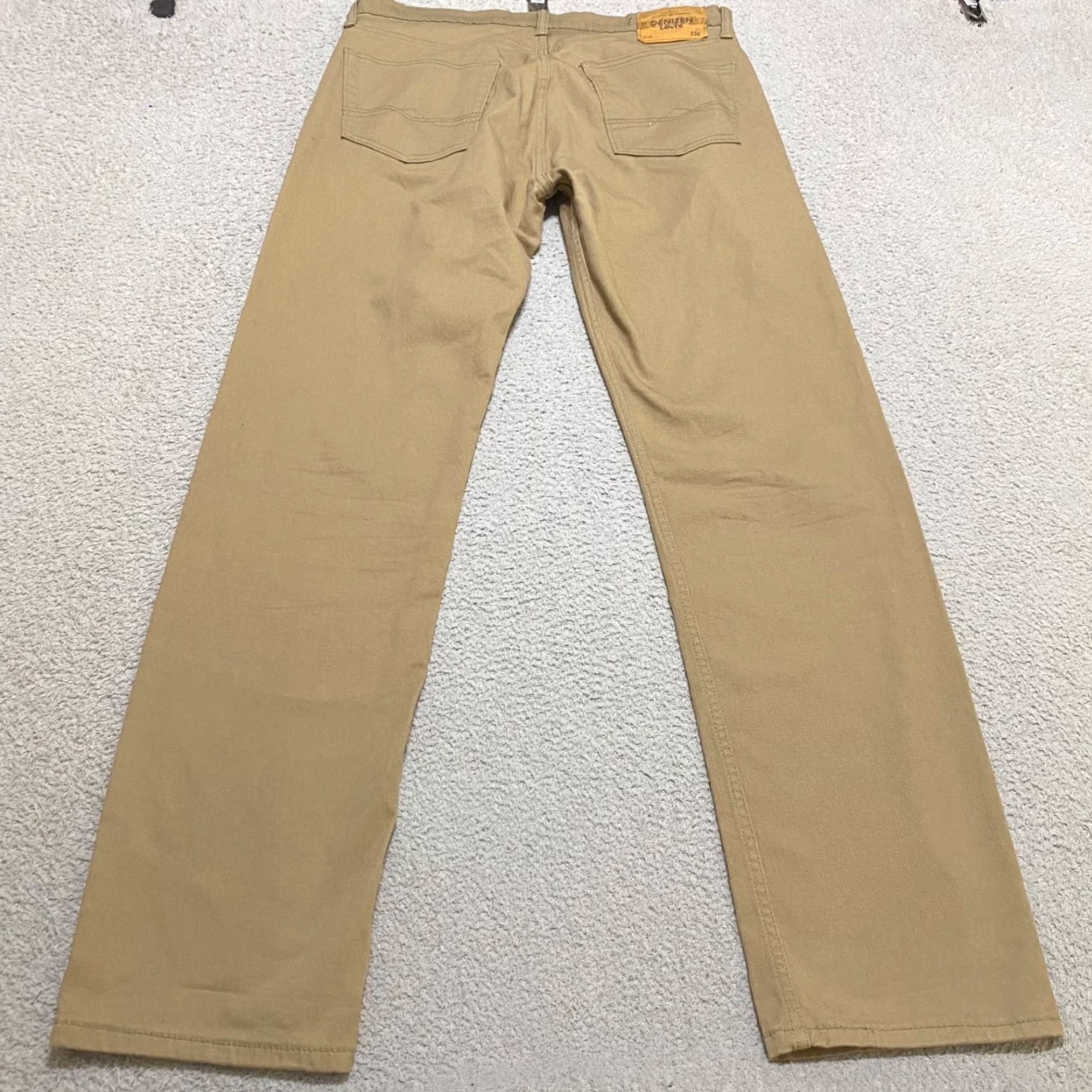 Levi's Levi's Denizen Jeans Mens 34x34 Beige Regular Mid Rise Straight 5-Pocket Cotton Logo Size US 34 / EU 50 - 2 Thumbnail