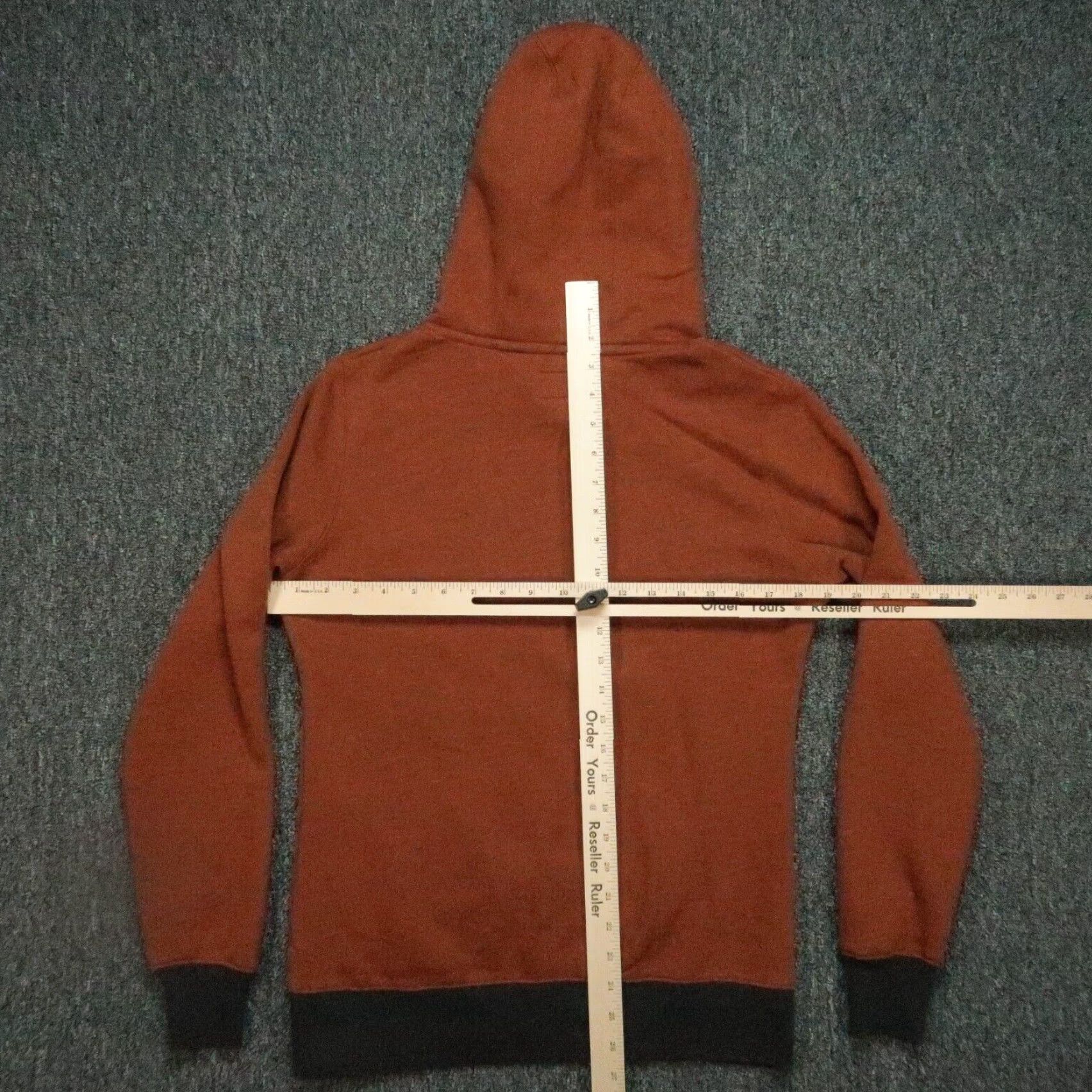 Vintage Hooey Hoodie Womens Small Red Rust Heather Marfa Pullover Hooded Pockets Size S / US 4 / IT 40 - 6 Thumbnail
