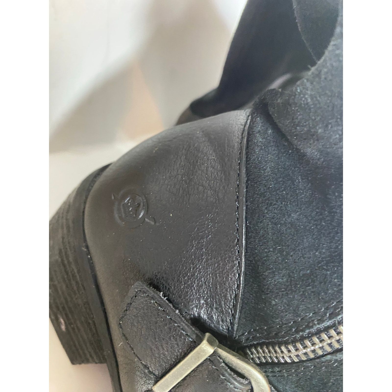 Born Born Alize Double Zip Black Tall Boots 9W Size US 9 / IT 39 - 8 Thumbnail